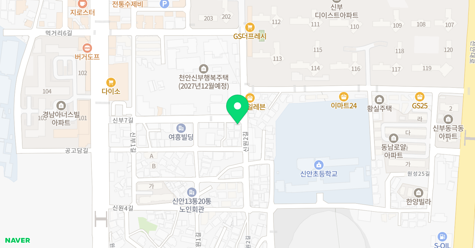 삼성영어 더플랜 학원 위치