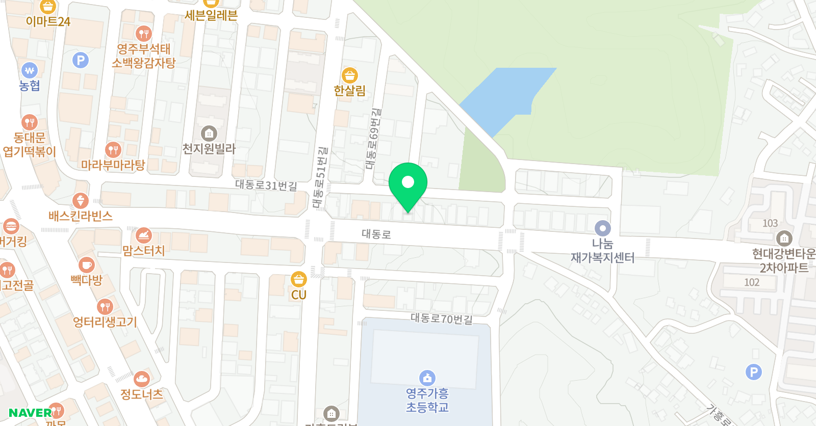 친절한배쌤 학원 위치
