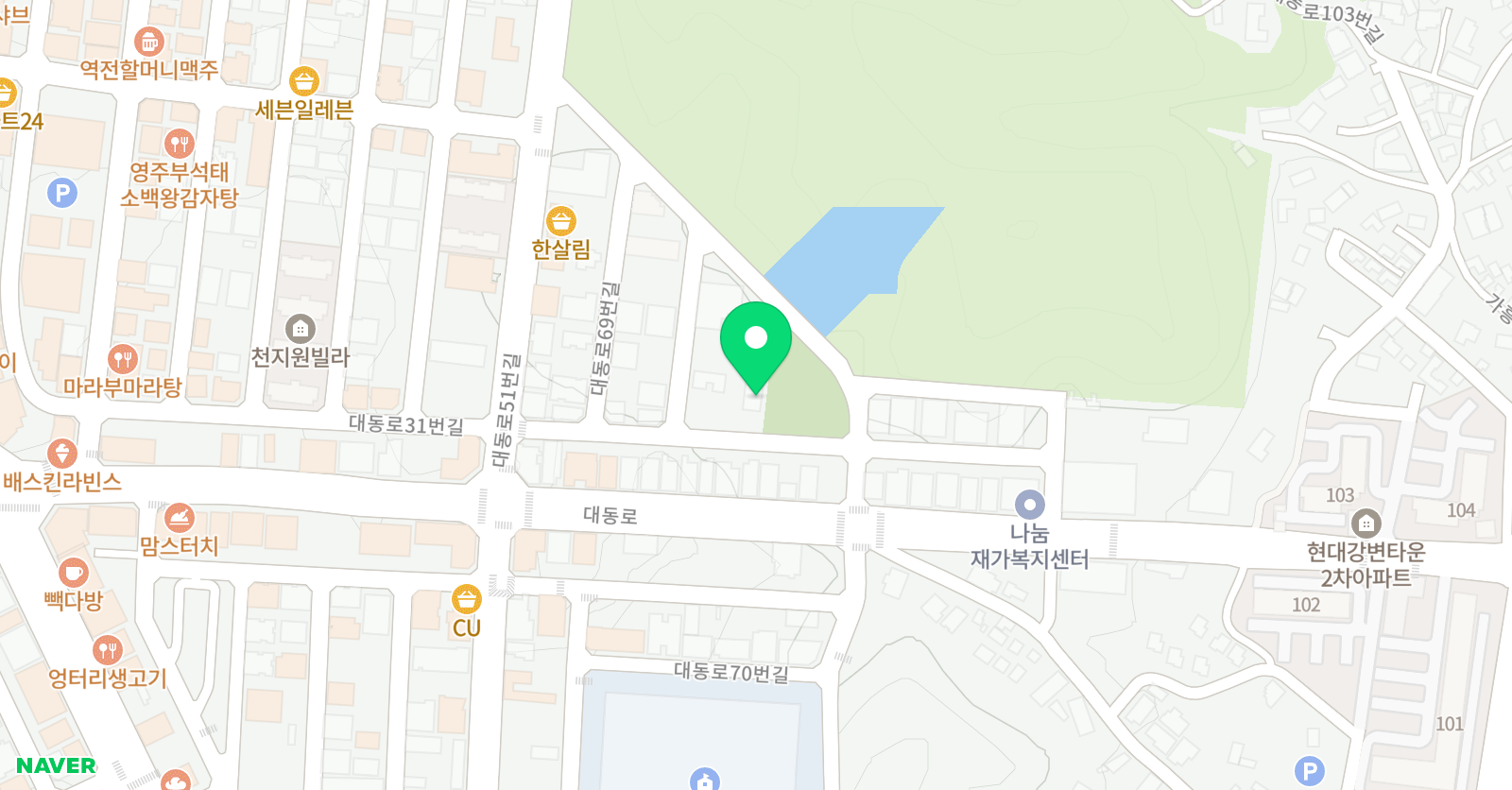이칸 학원 위치
