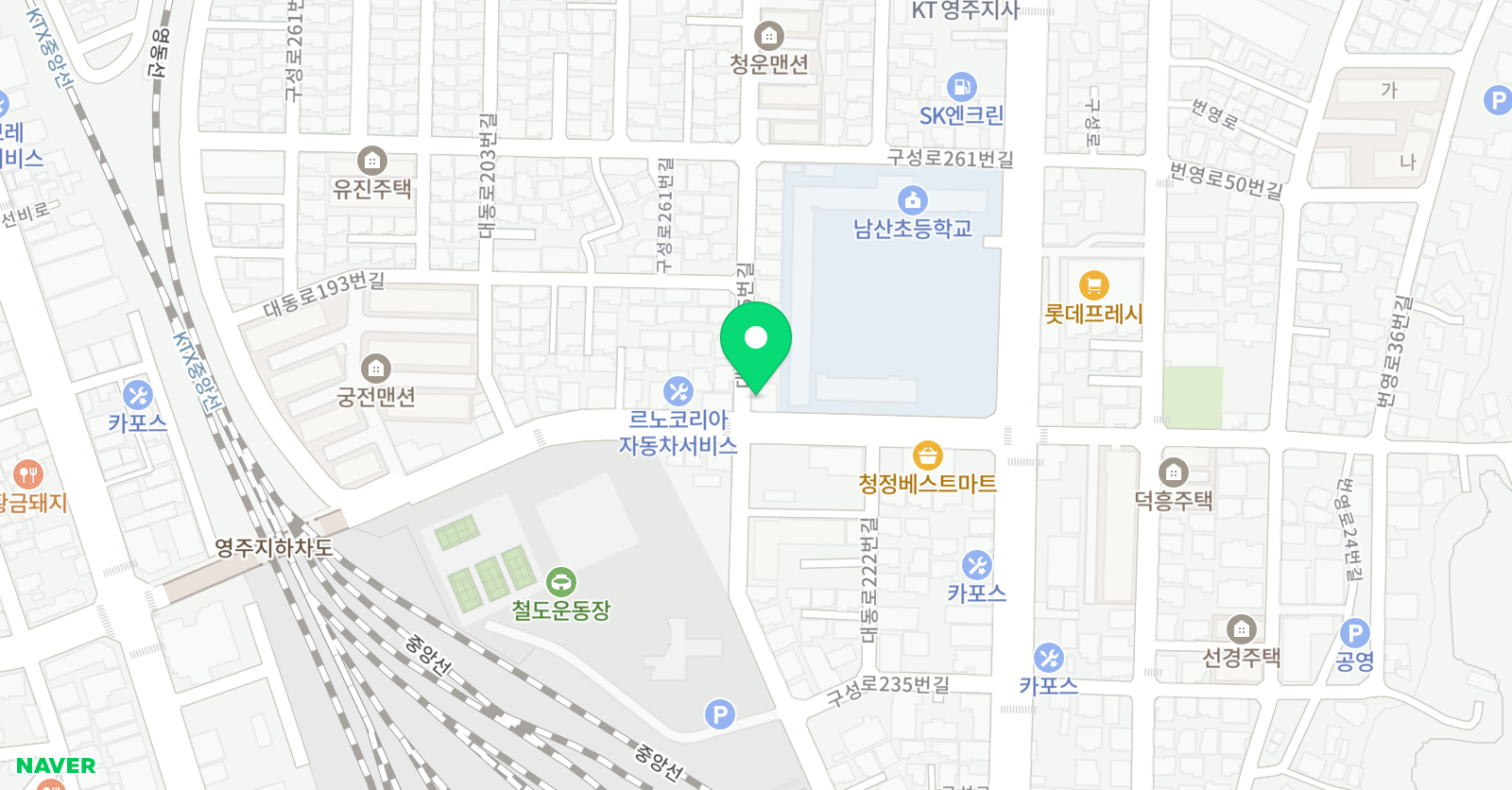 명성 태권도아카데미 위치