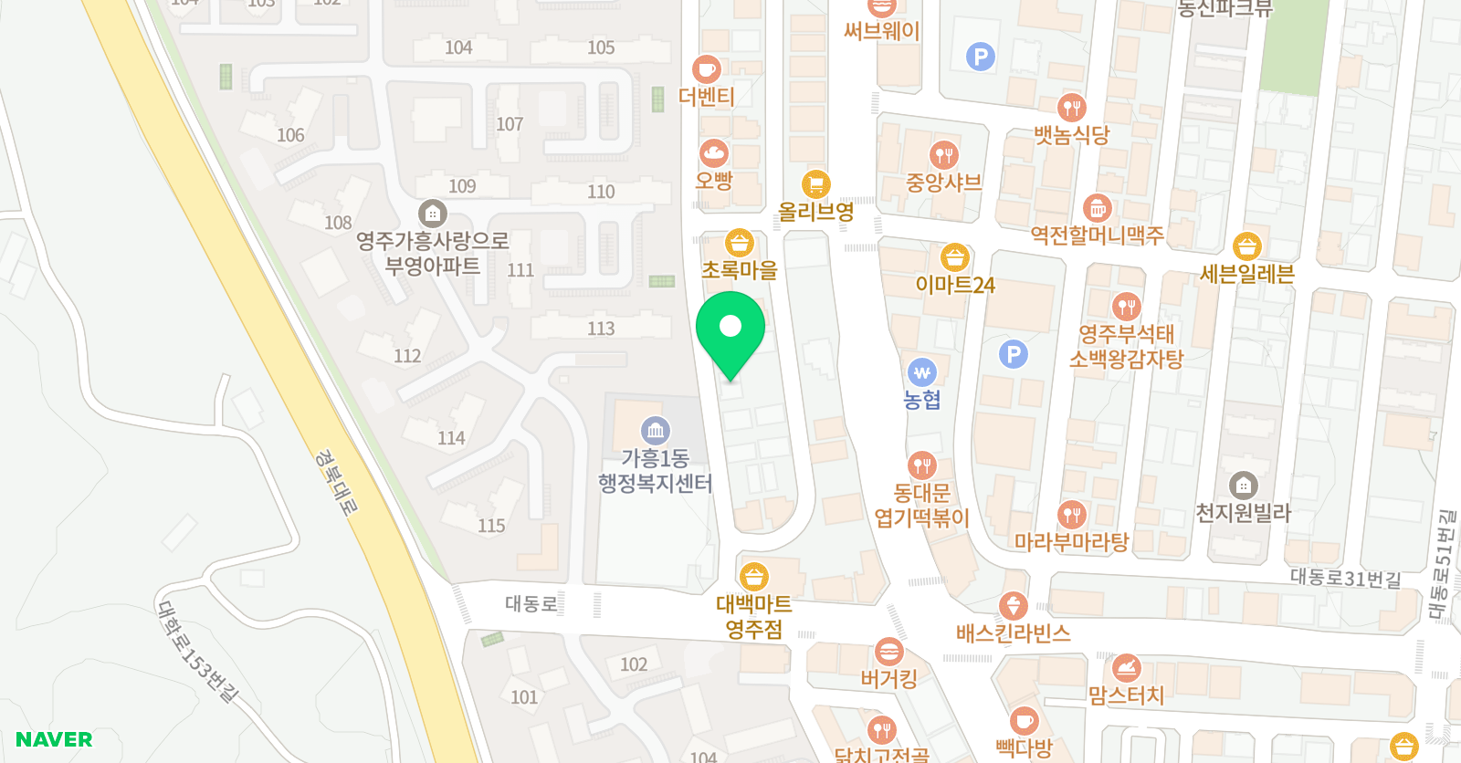 큰샘 수학학원 위치