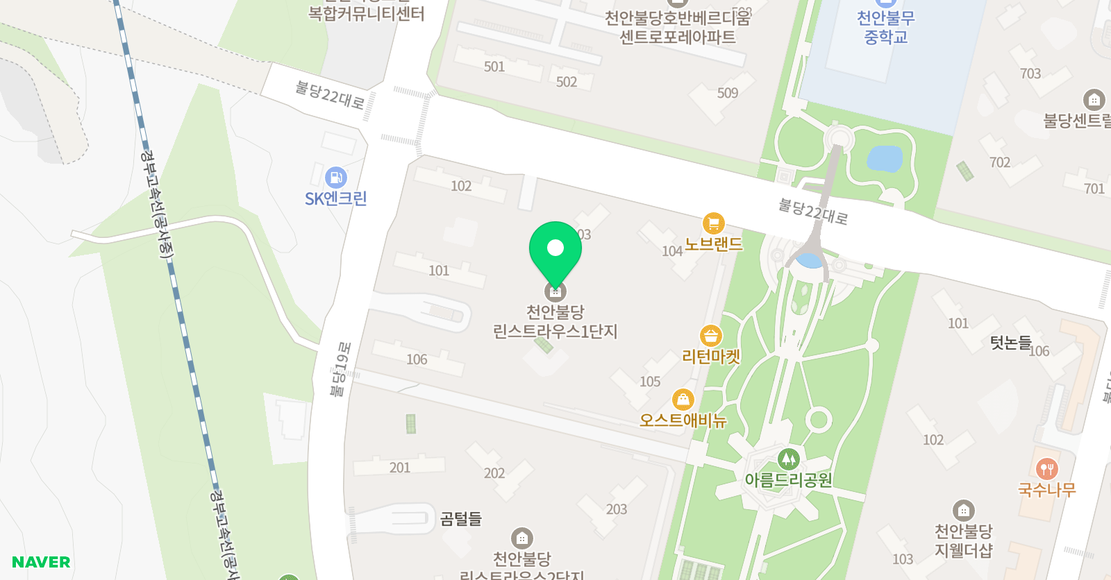 제임스리딩 영어교습소 천안점 위치