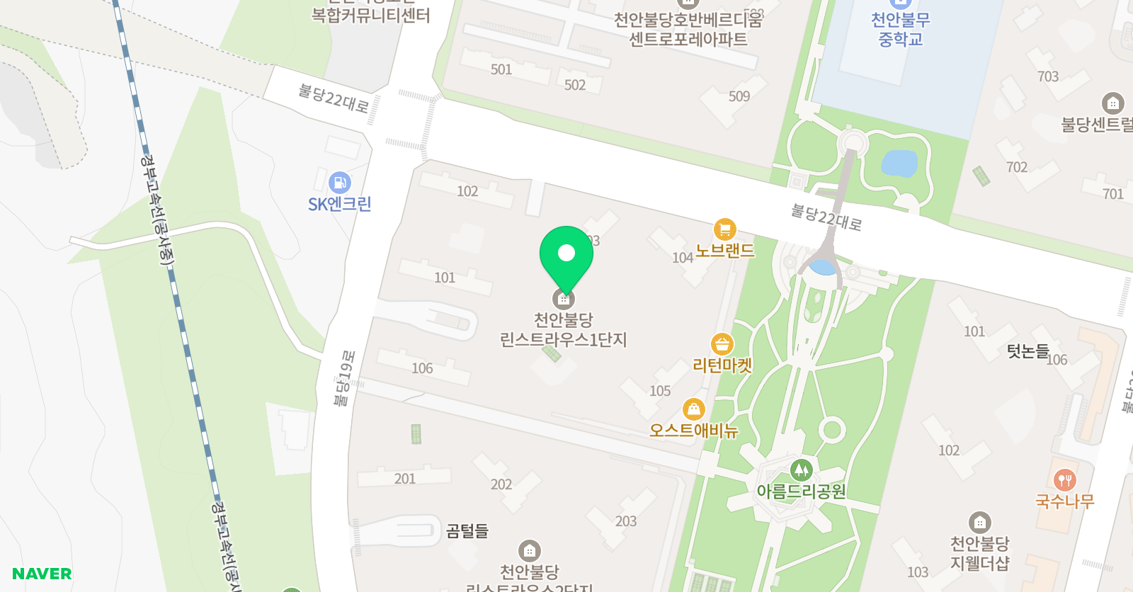 불당숲 음악학원 위치