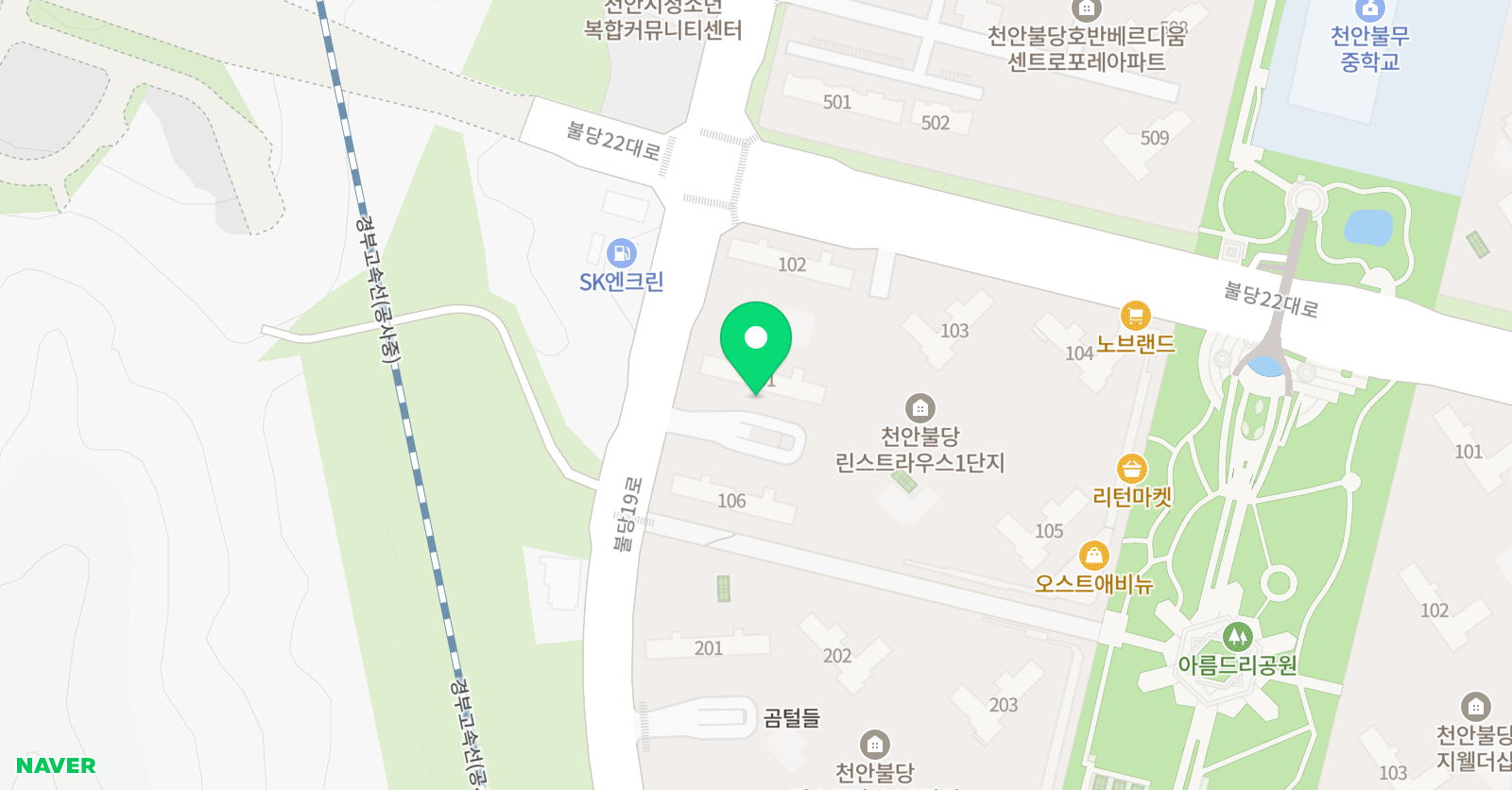 빨간펜 수학의달인 신불당점 위치