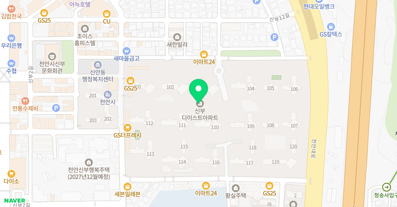 스마트해법 수학 신부디이스트1호점 위치