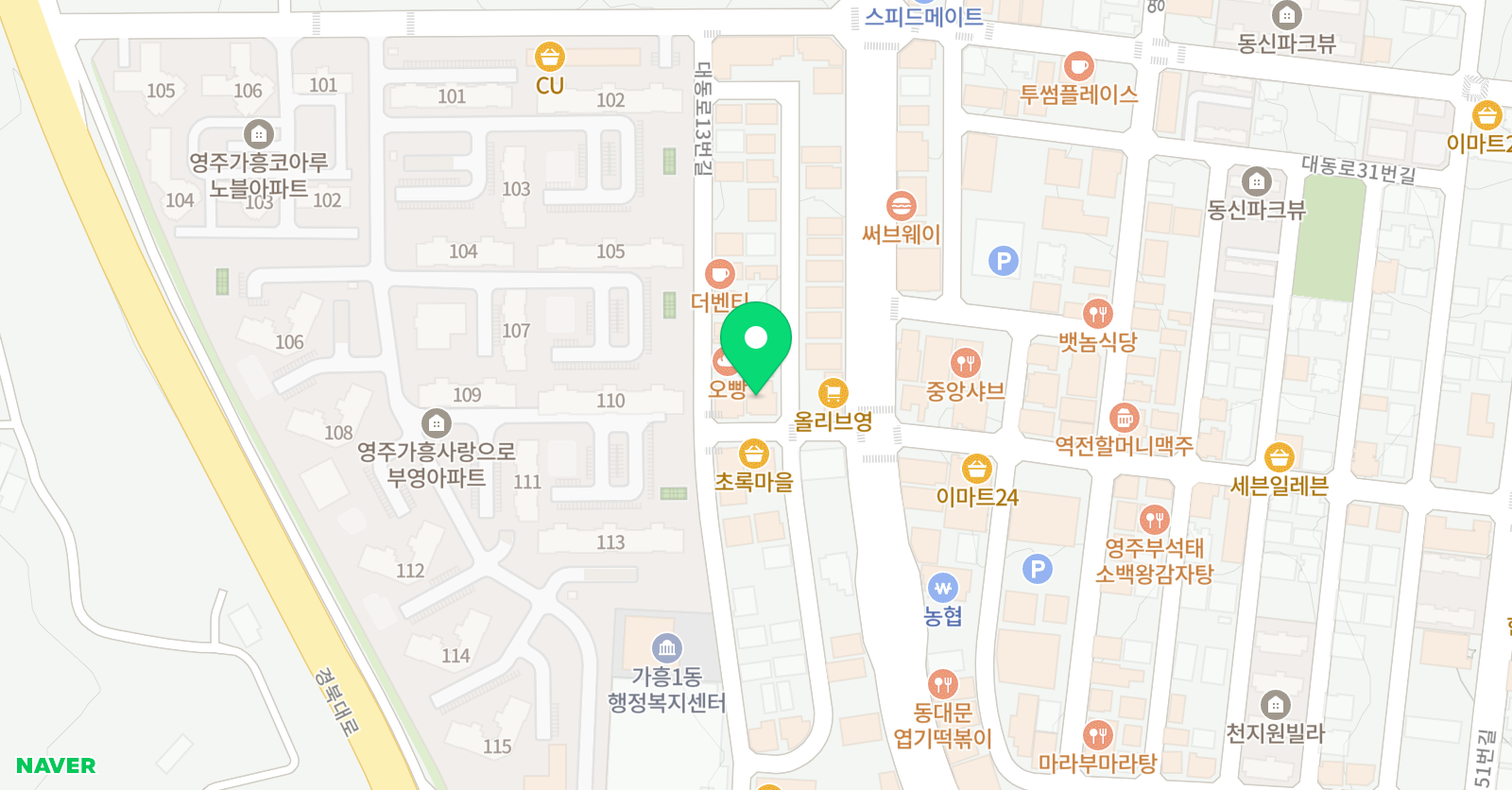 3030 영어학원 가흥택지러닝센터 위치