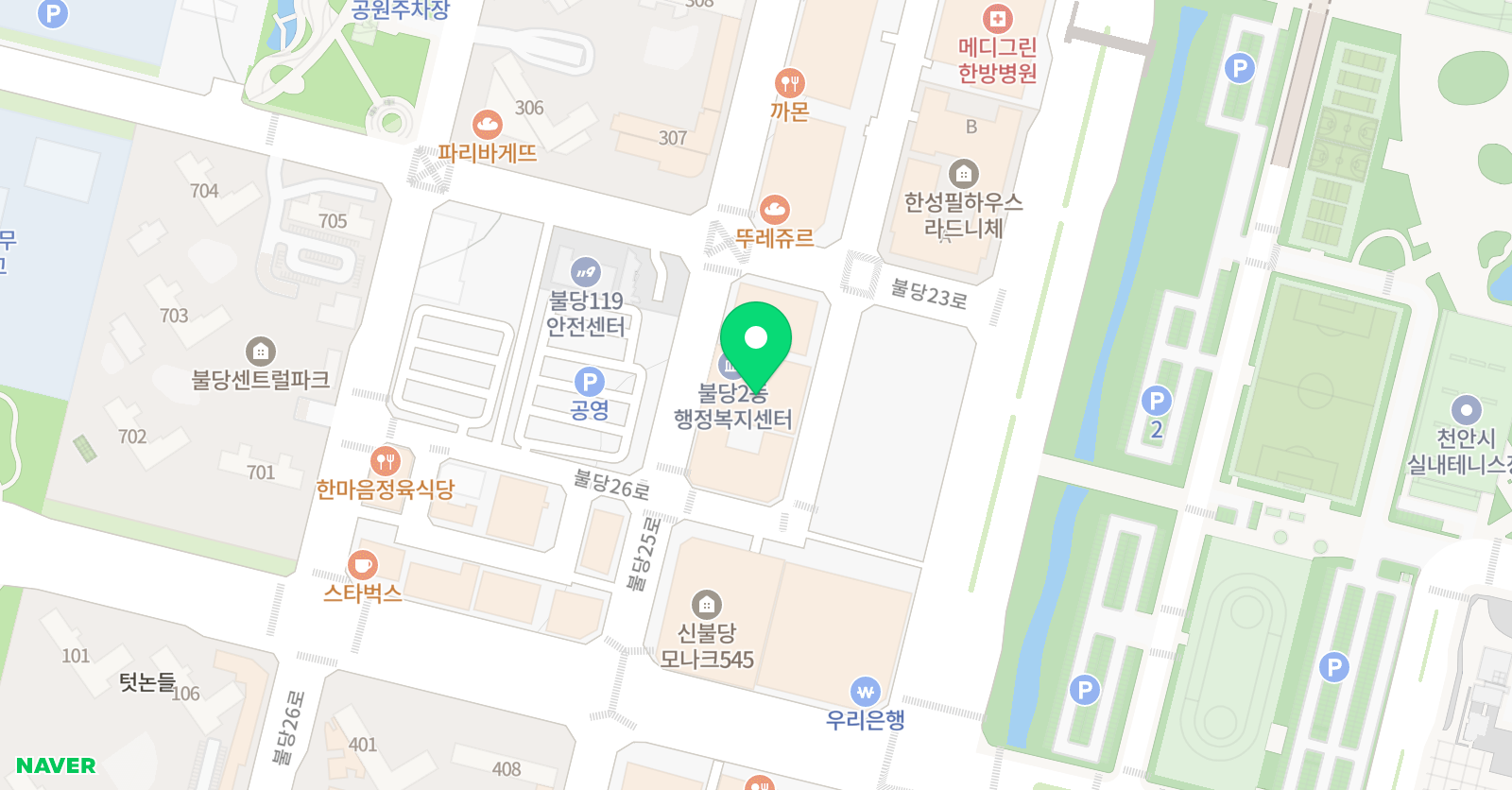생각하는황소 학원 위치