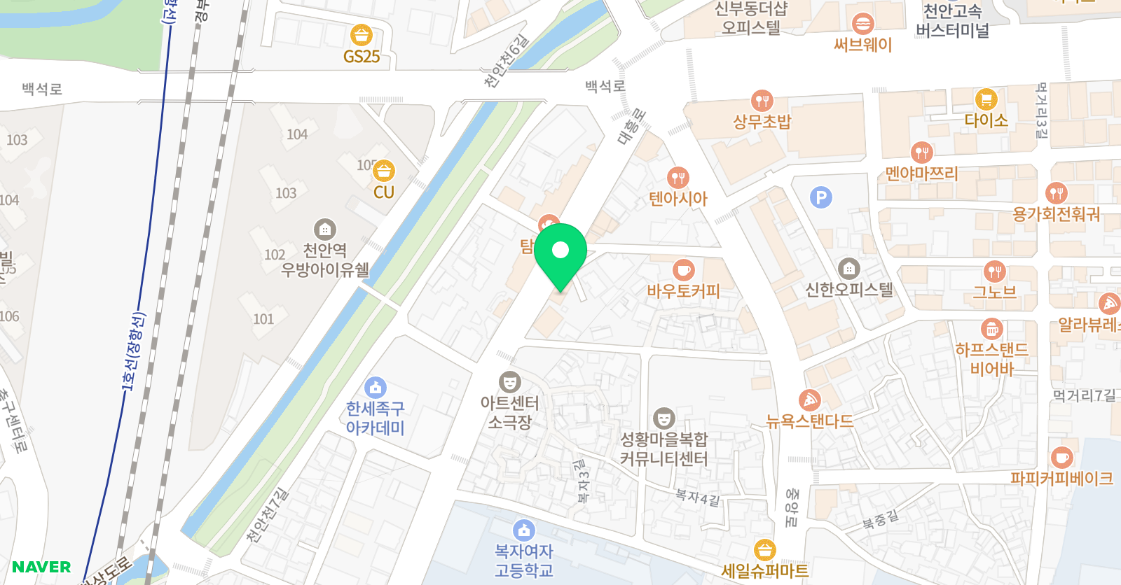 뮤직센터 음악학원 위치