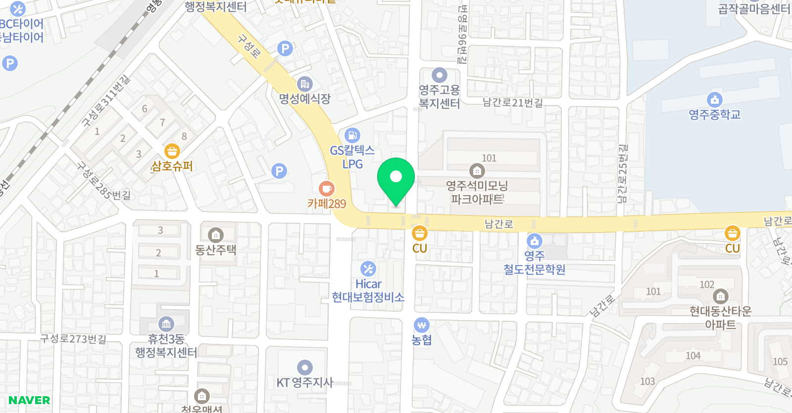 엠베스트 SE 영주점 위치