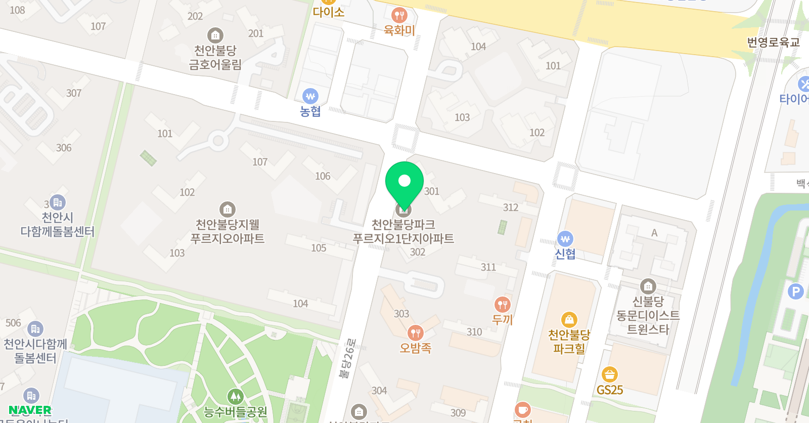 푸르지오 피아노교습소 위치