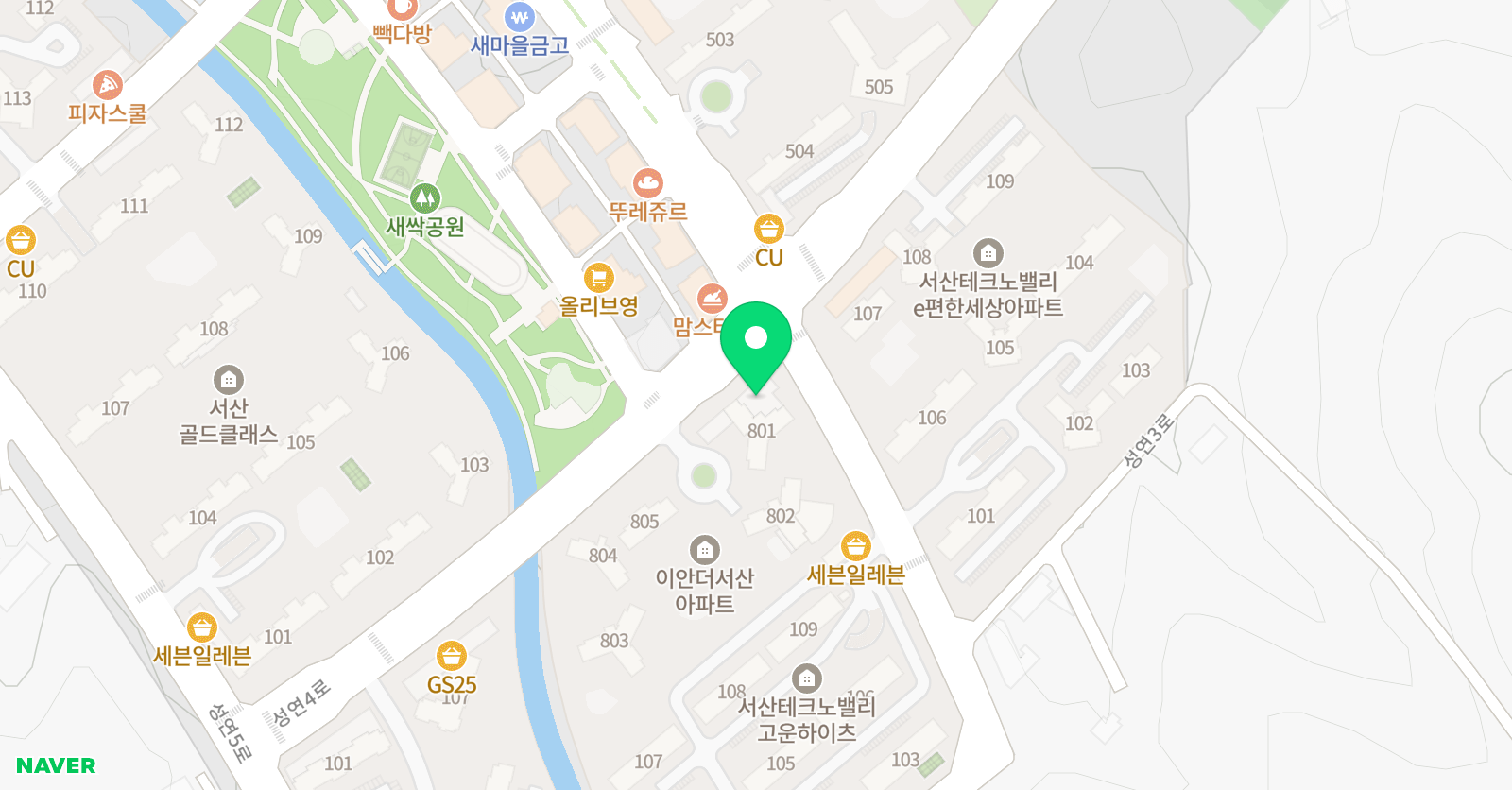 차이랑중국어 서산성연점 위치