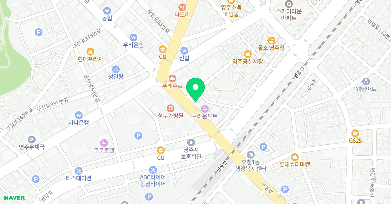 영주 창의놀이미술학원 위치
