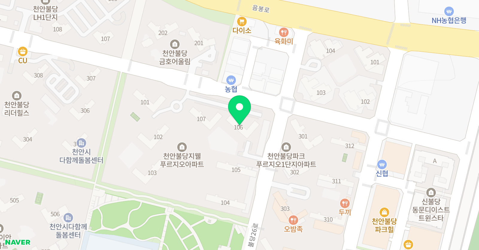 버들예솔 피아노 위치