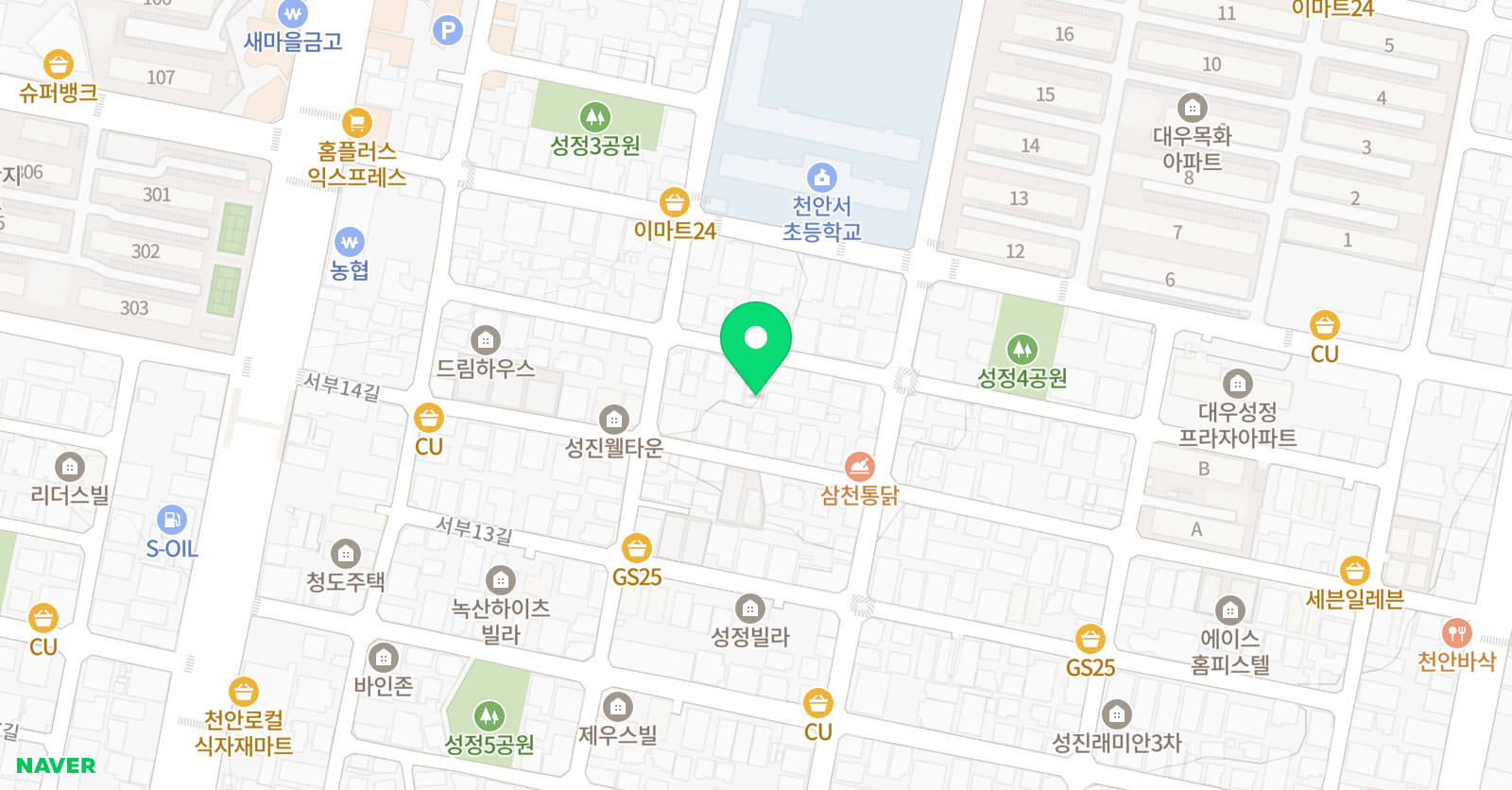 이샘 학원 위치