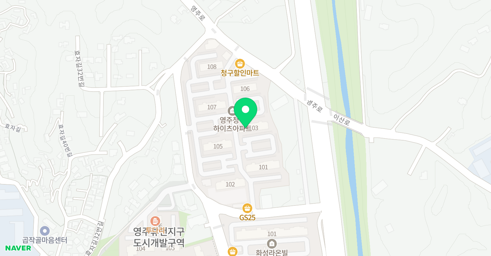 스마트해법 수학 영주청구교실점 위치