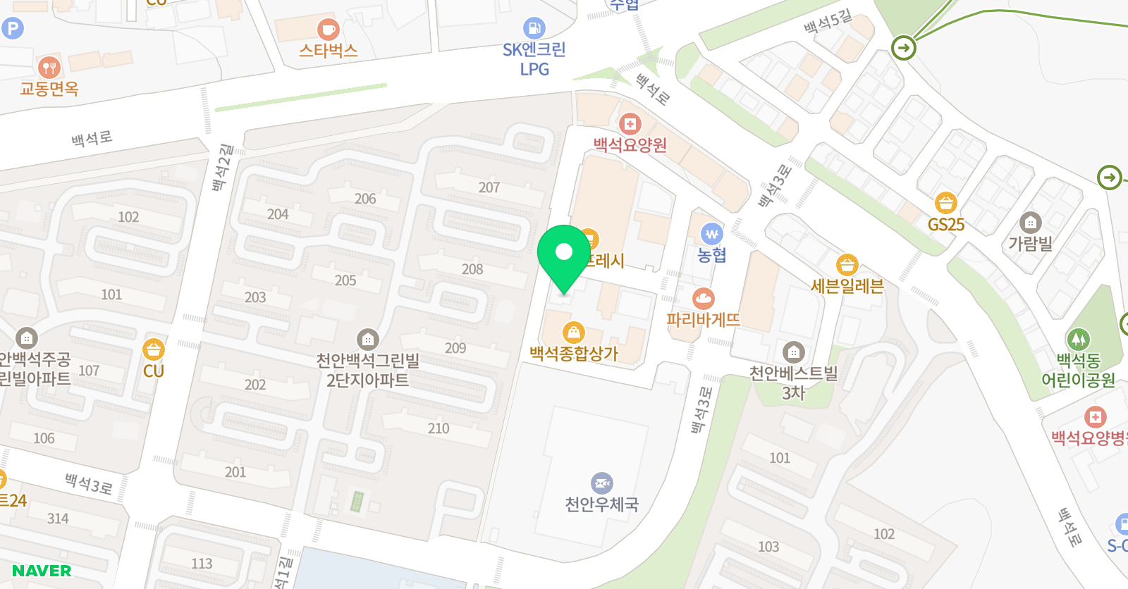 가온 태권도 위치