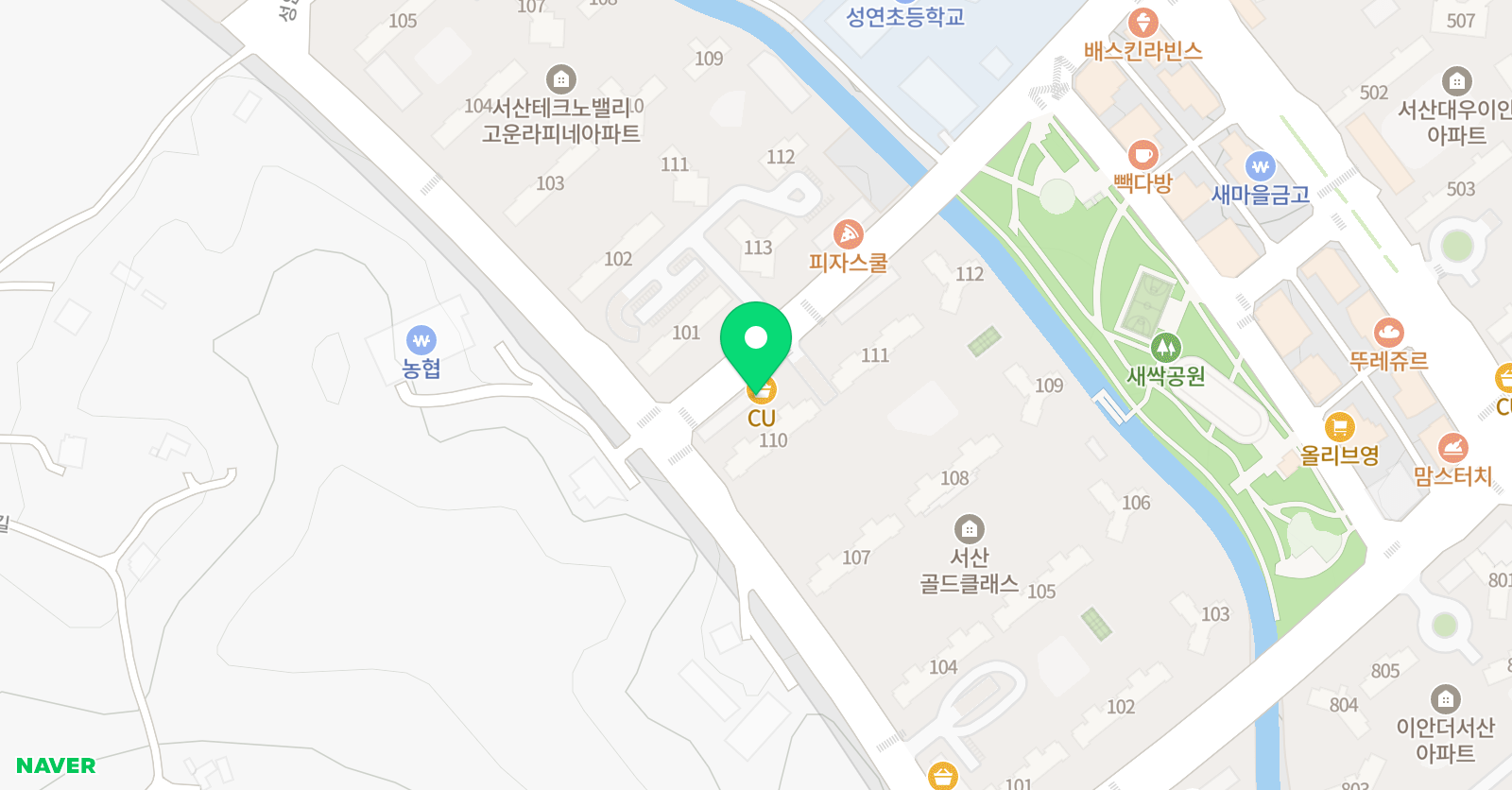 샤론의꽃 음악학원 위치