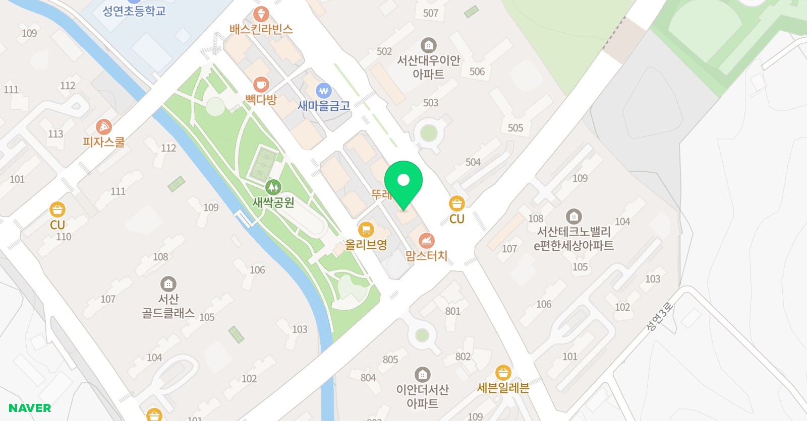 스터디DOT 수학과학 위치