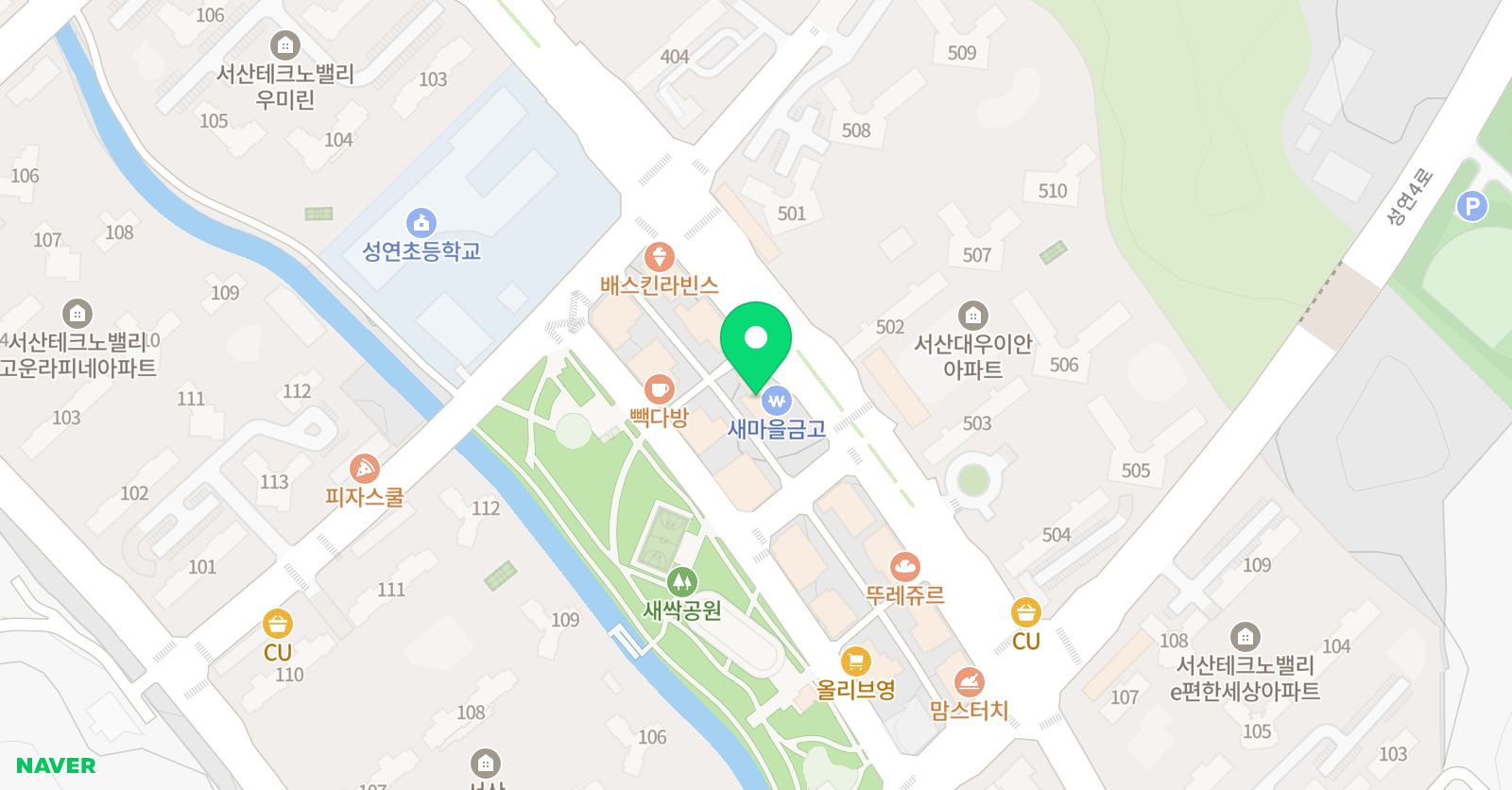 가람 태권도 위치