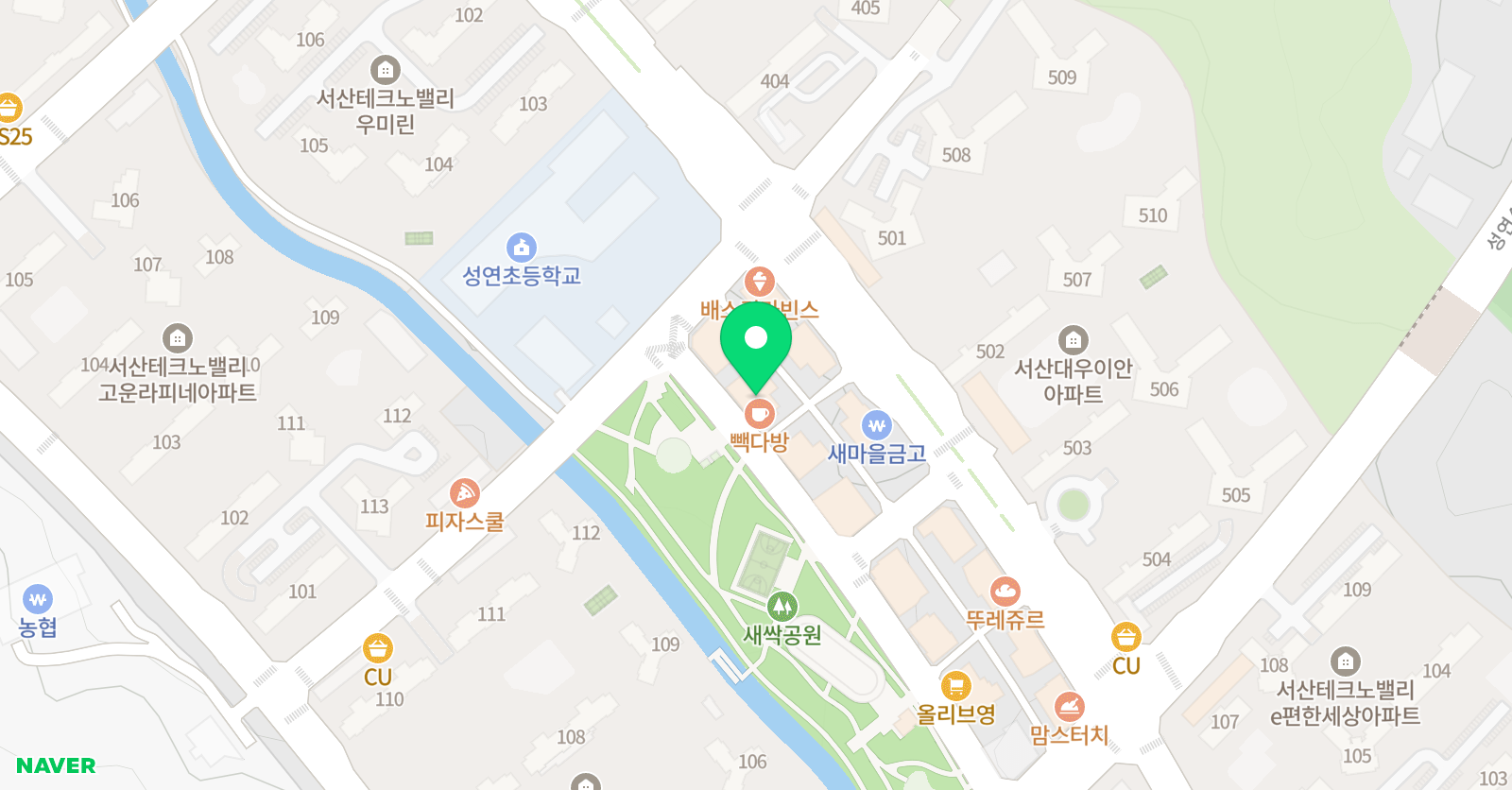 센텀 입시학원 위치