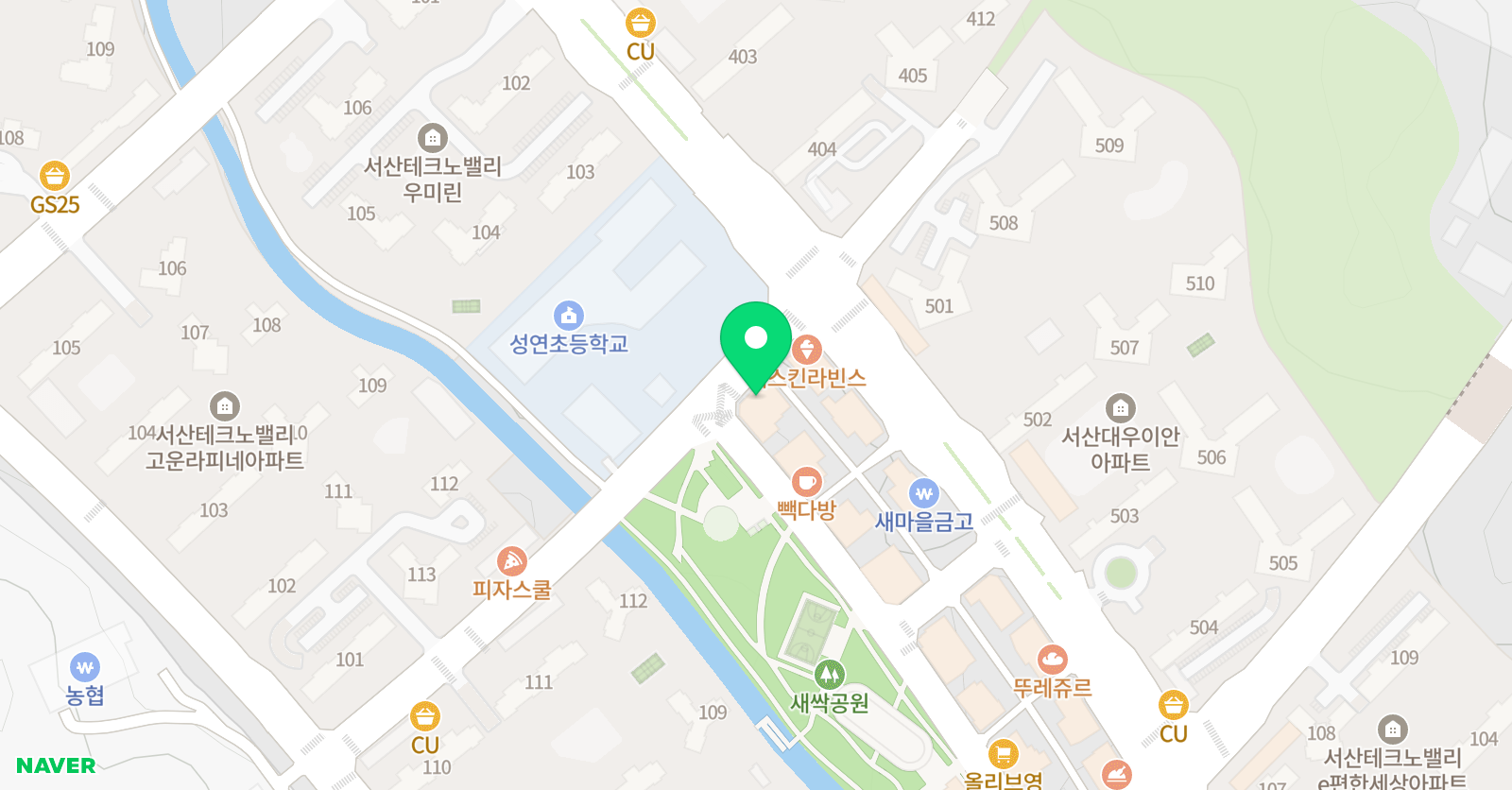 윤선생 아이지에스이 서산성연 학원 위치