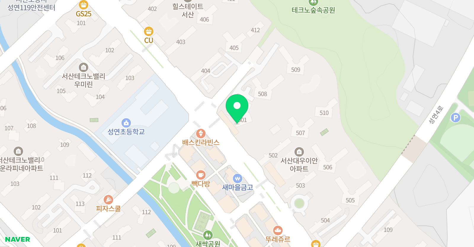 너희들의 봄 영어수학학원 위치