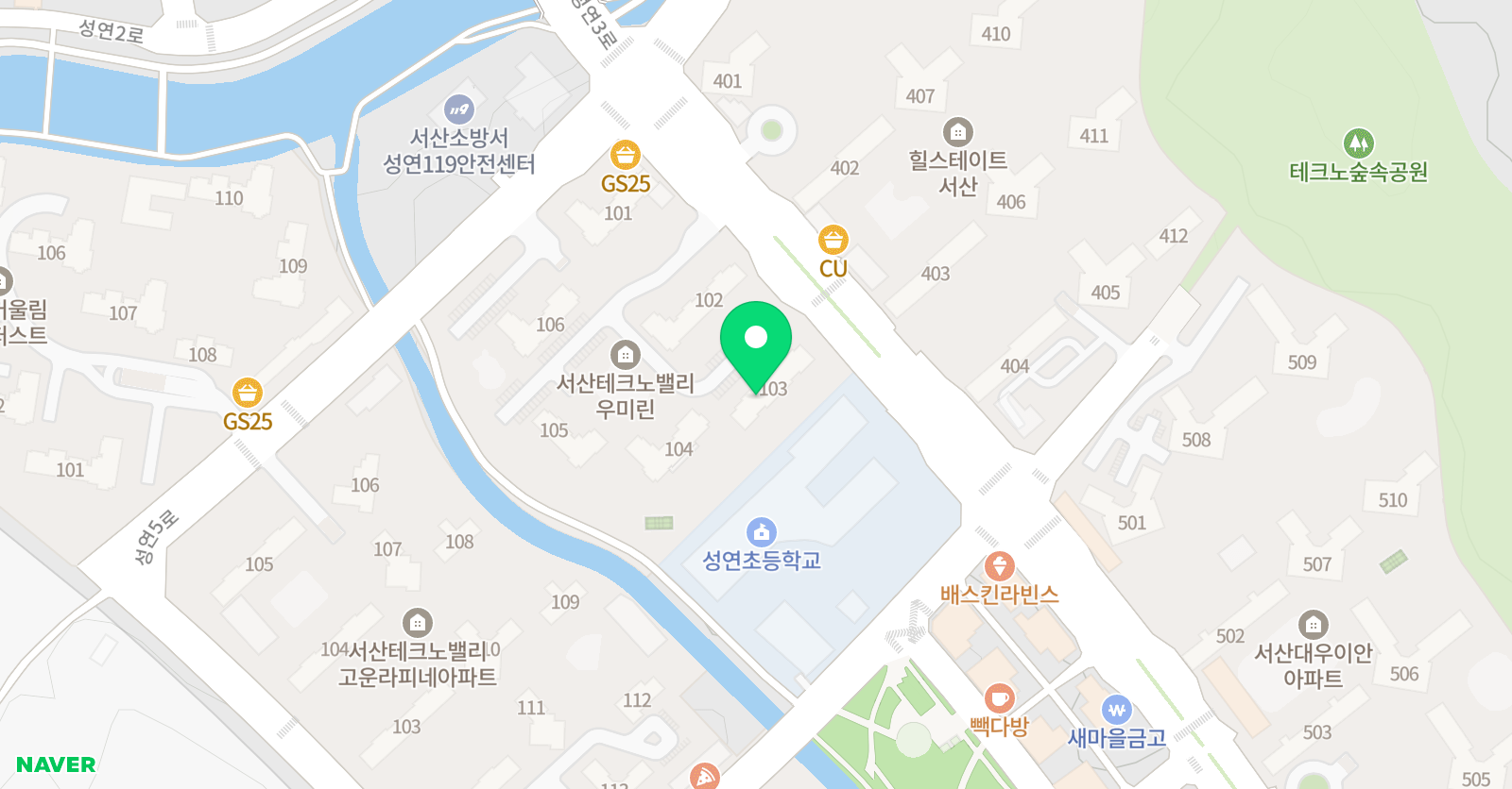 셀파우등생교실 서산성연우미린교실 위치
