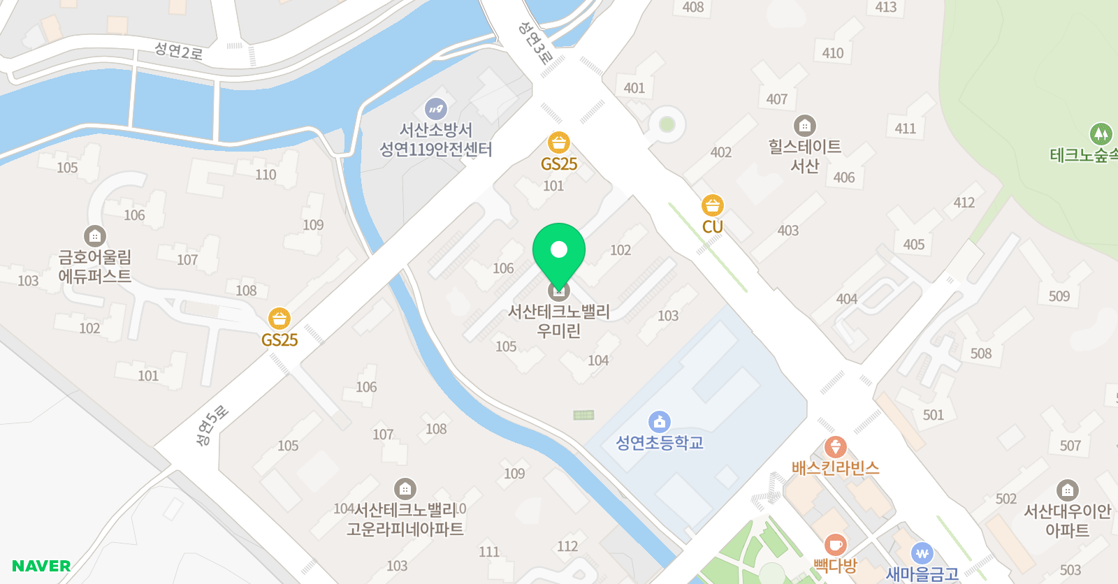 플레이팩토 창의사고력센터 수학교습소 성연점 위치