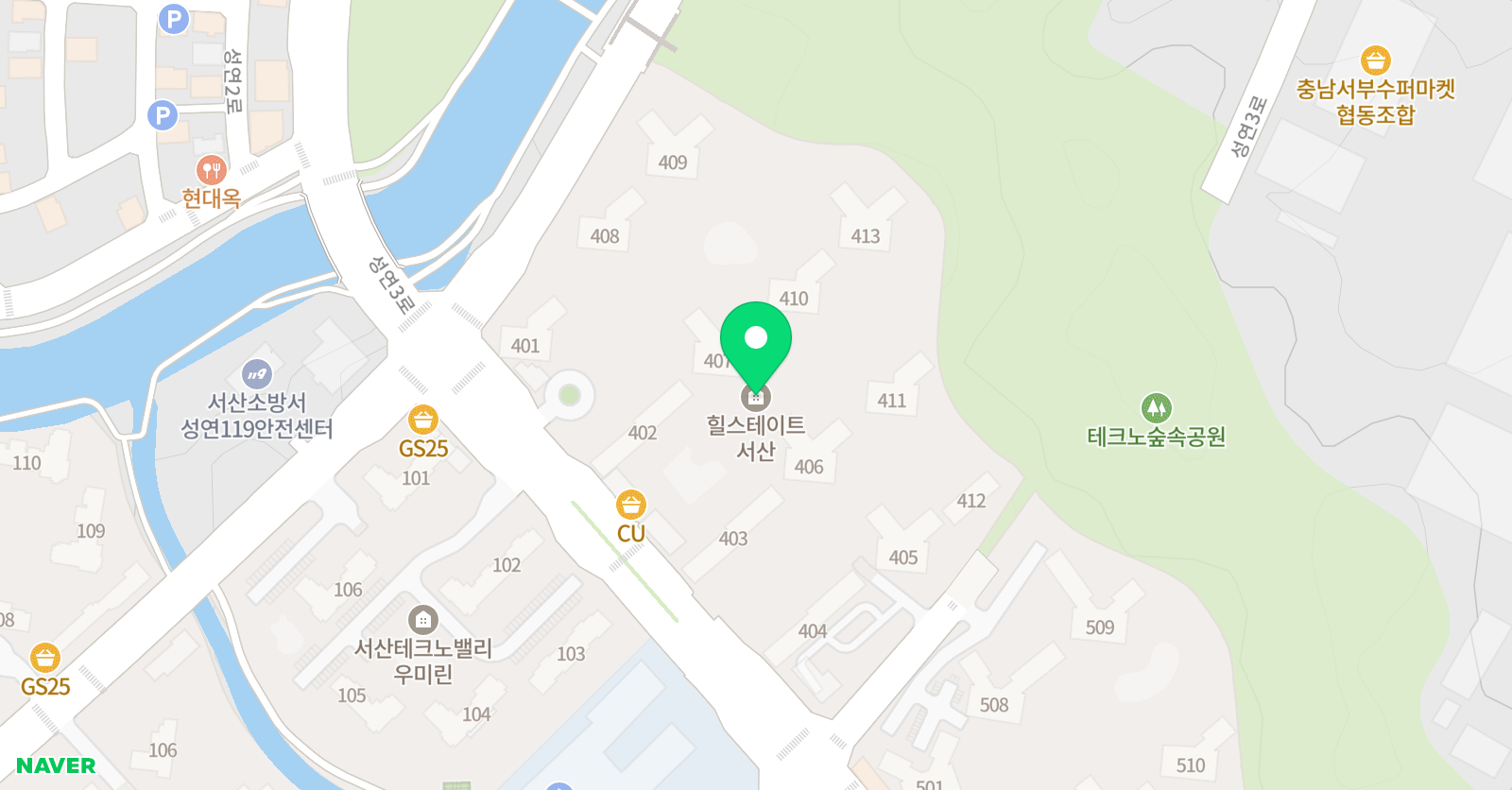 링키영어 성연힐스테이트 위치