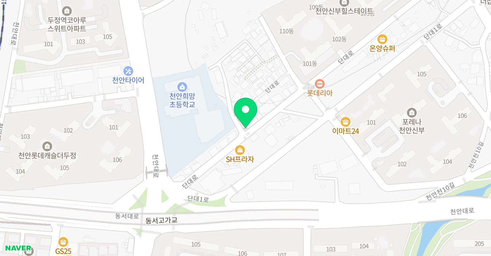 희망 음악학원 위치