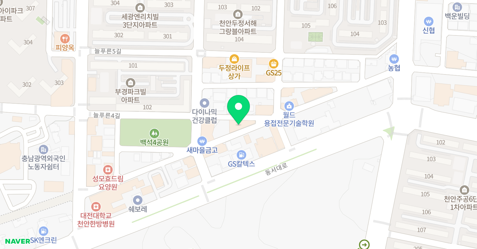 그랑발레 학원 위치