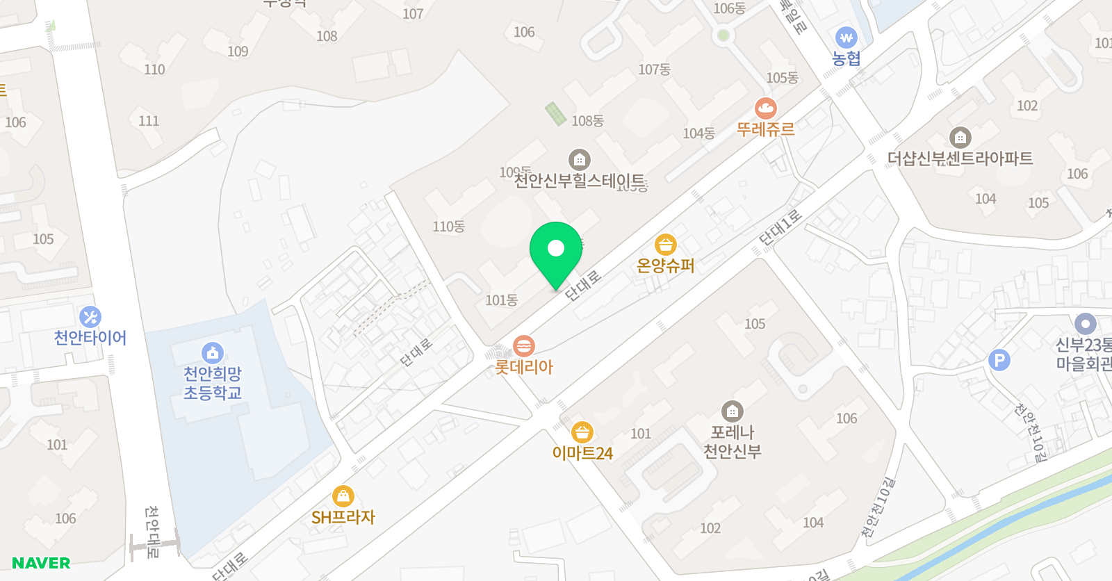 삼성 영어셀레나 희망교습소 위치