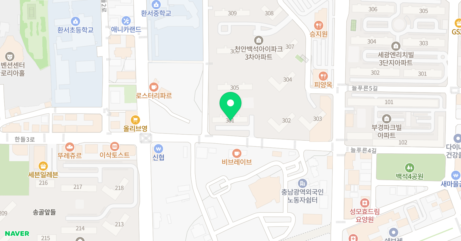빨간펜 수학의달인 백석아이파크점 위치