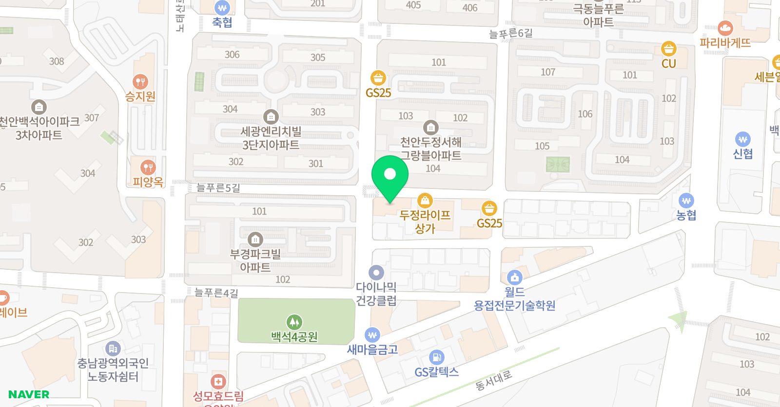 두정 알프레드 음악학원 위치