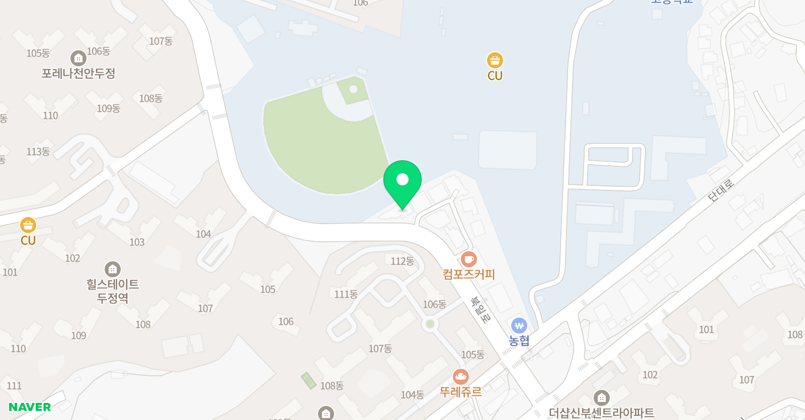 희망 태권도 위치