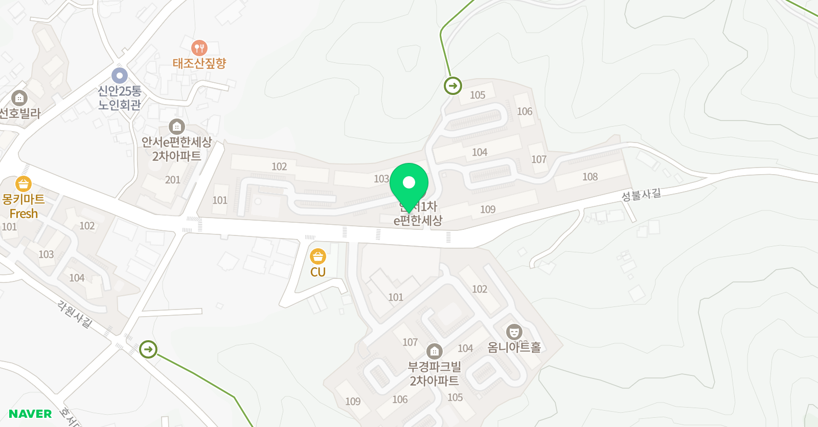 민쌤 영어 위치
