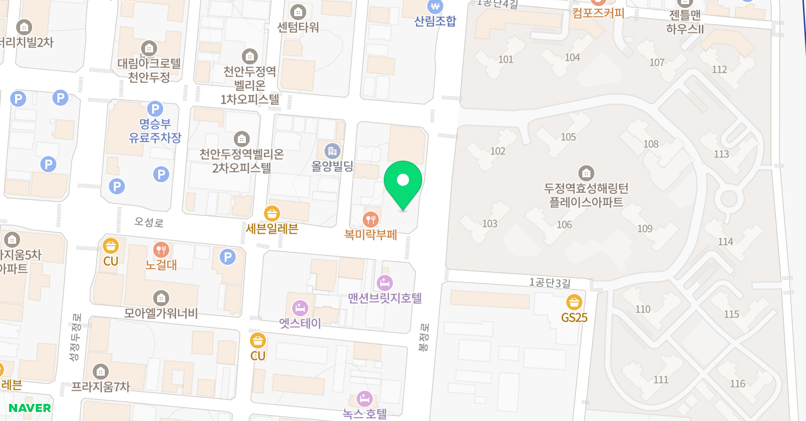 두정 아이사커 축구교실 위치