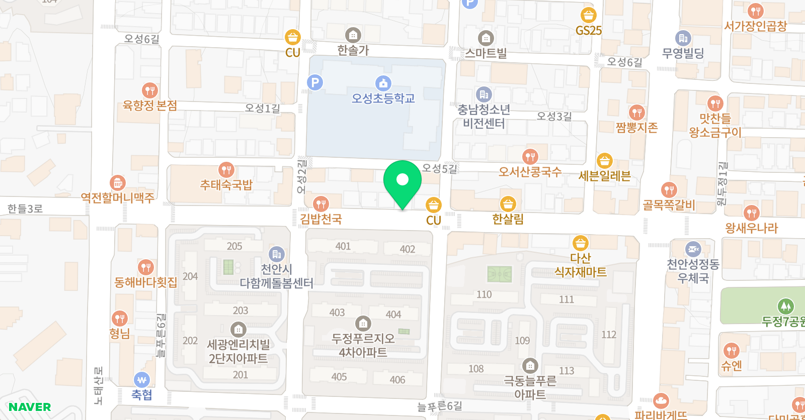맨투맨 수학학원 위치