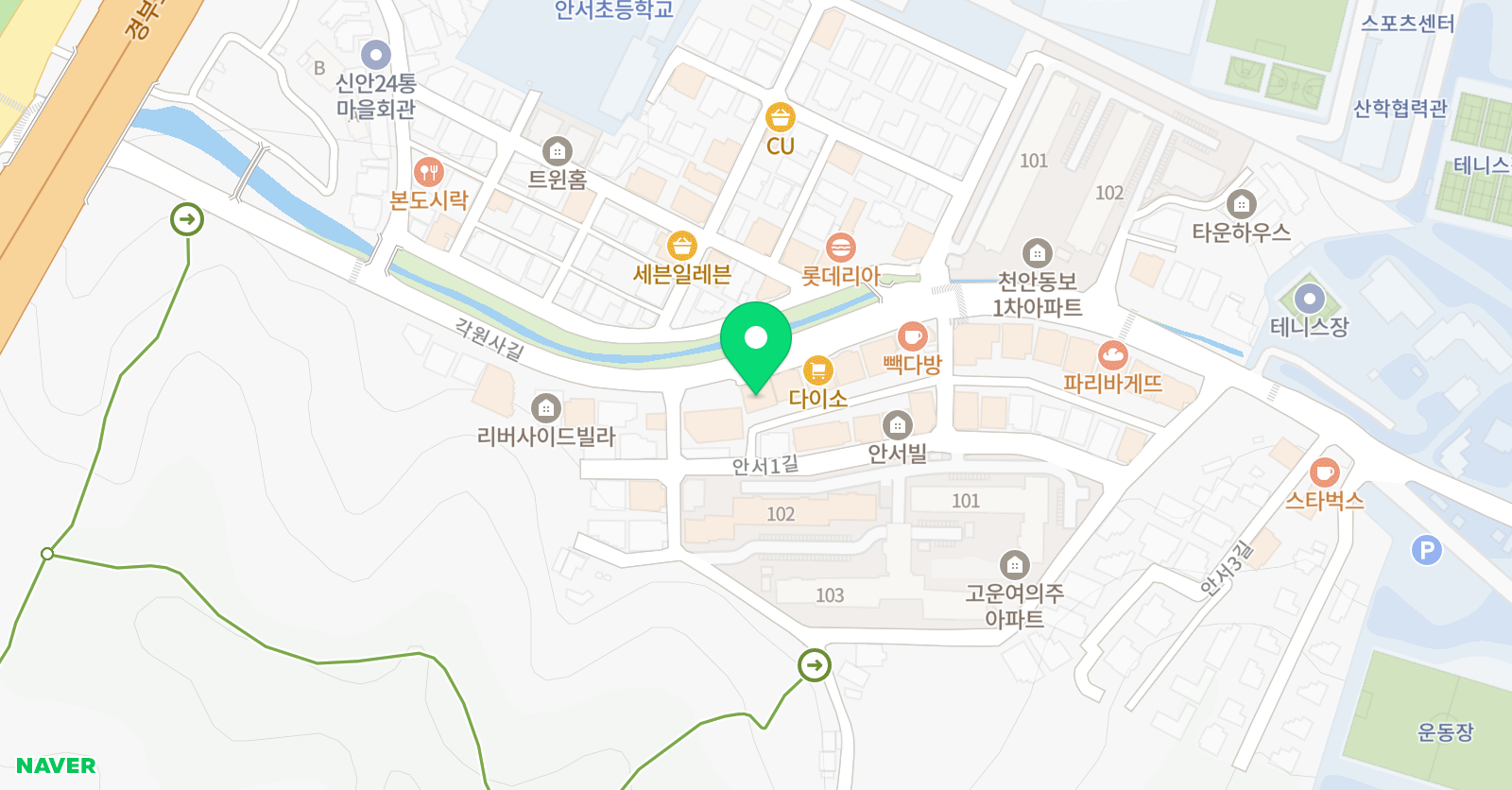 아트랑 미술피아노학원 위치
