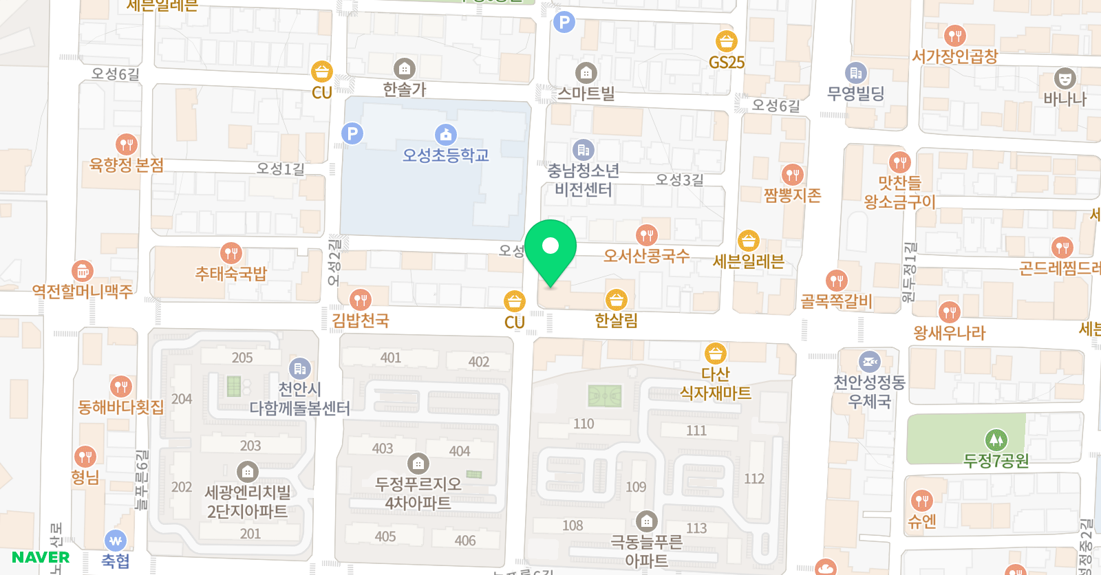 대한검도 두정검도관 위치
