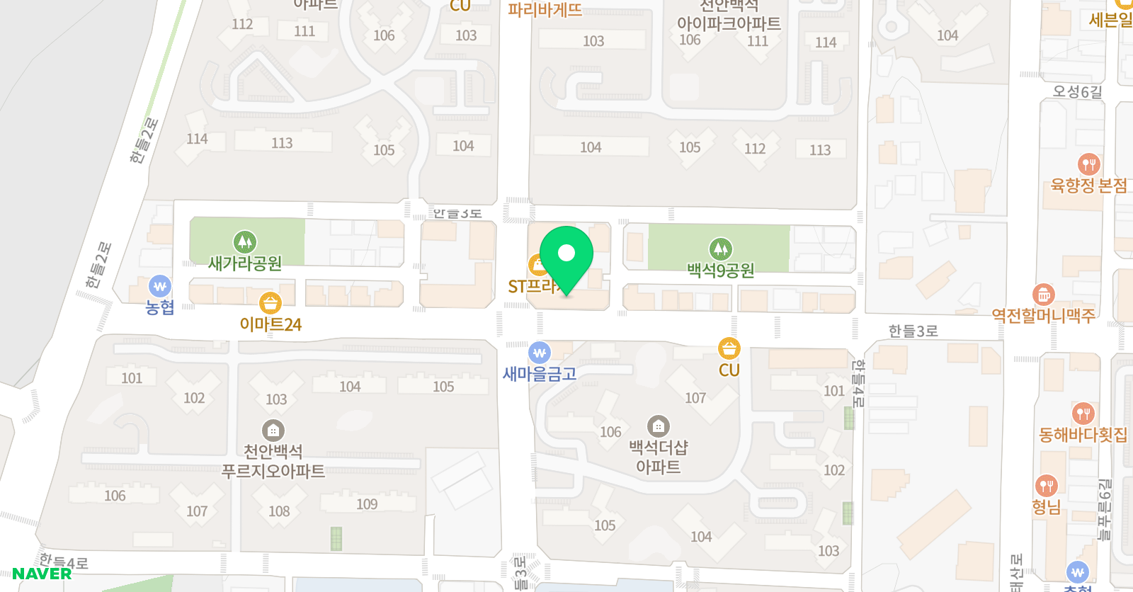 EiE고려대 어학원 천안백석캠퍼스 위치