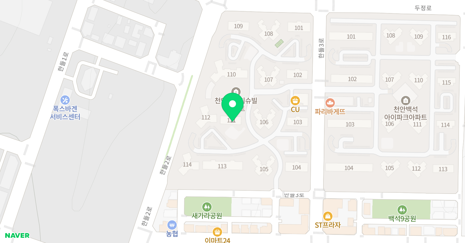셀파우 등생교실 백석계룡리슈빌교실 위치