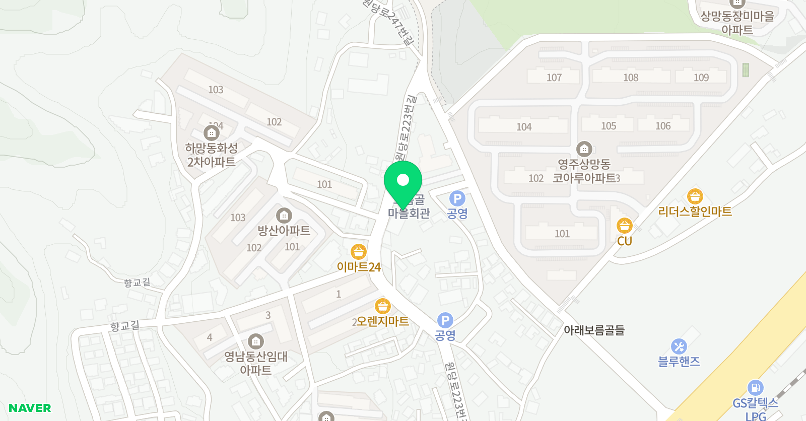 유림 태권도 위치