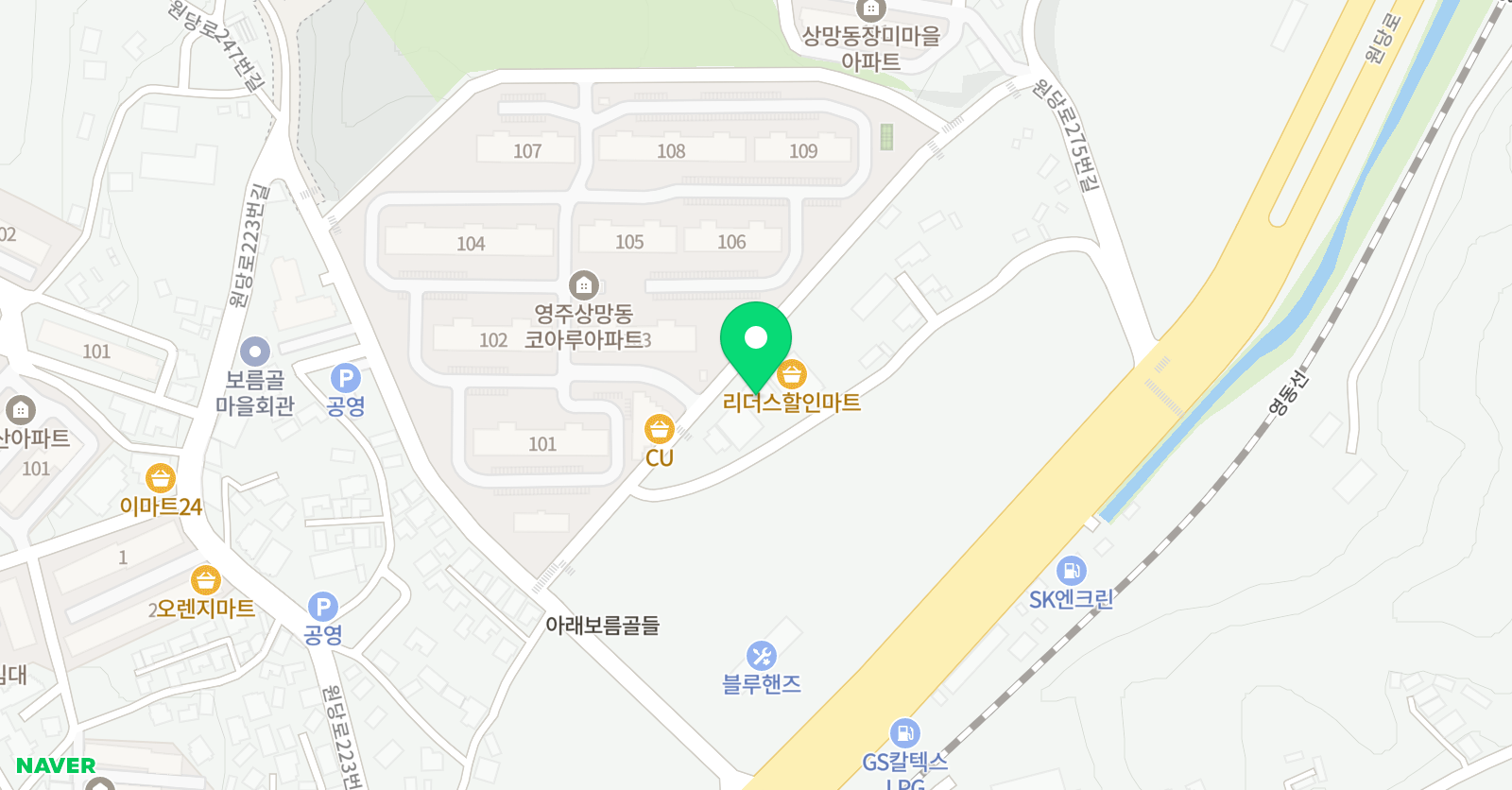 소리샘 피아노학원 위치