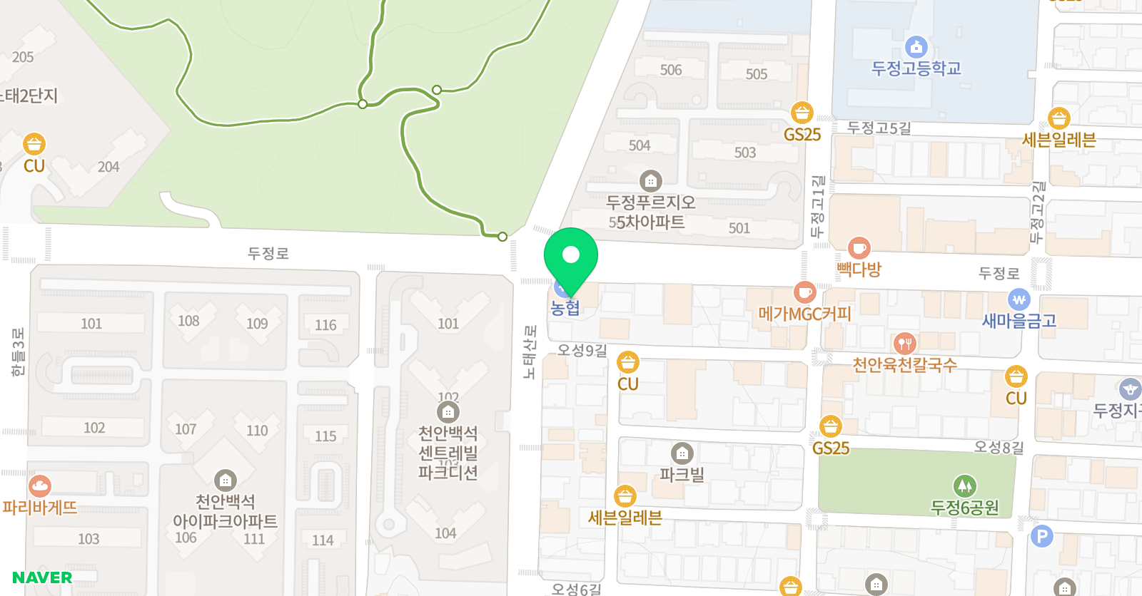애니댄스 학원 천안점 위치