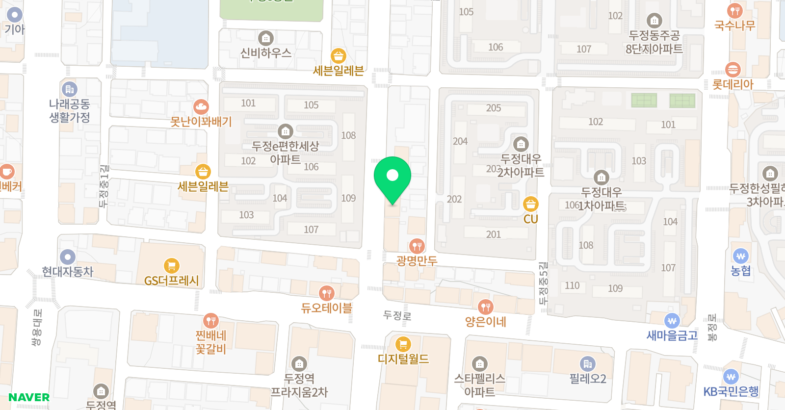 런피플 스트릿댄스학원 천안점 위치