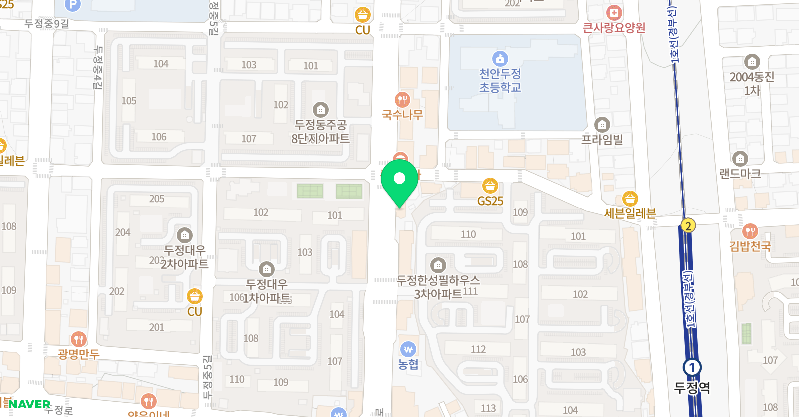 디지털 애니미술학원 위치