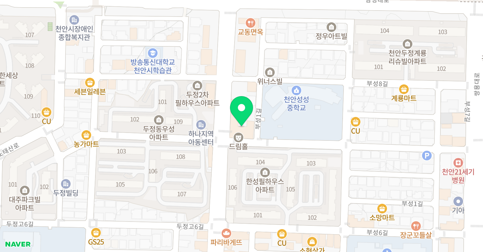 그림숲 미술학원 위치