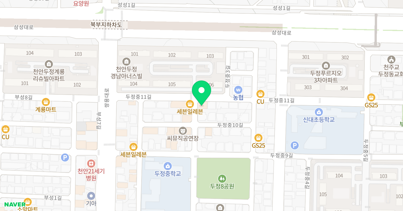프리스타일 수학중심학원 위치