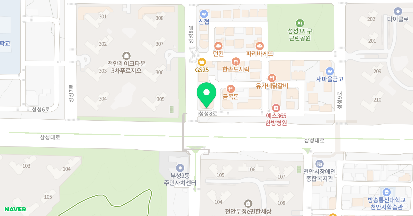 엠베스트SE 성성학원 위치